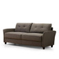 Zinus Ricardo Contemporary Upholstered 78.4 Inch Sofa / Living Room Couch, Chestnut Brown