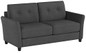 Zinus Ricardo Contemporary Upholstered 62.2 Inch Sofa Couch / Loveseat, Dark Grey