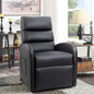 Homall Electric Power Lift Recliner Chair Sofa PU Leather Home Recliner for Elderly Classic Lounge Chair Living Room Chair with Safety Motion Reclining Mechanism (Black)