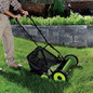 Snow Joe MJ501M 18-Inch Manual Reel Mower w/Grass Catcher, Green/Black