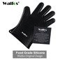 WALFOS 1 piece food grade Heat Resistant Silicone Kitchen barbecue oven glove Cooking BBQ Grill Glove Oven Mitt Baking glove
