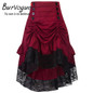 Burvogue Gothic Steampunk Skirt Clothing High Low Vintage Party Skirts Medieval Victorian Gothic Renaissance Skirts Longa Faldas
