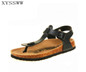 Flat cork sandals