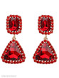 Solid Geometric-Shaped Drop Earrings