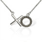 Sterling Silver "XO" Marcasite Necklace