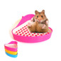 Hamster Toilet House Triangle Small Pet Hamster Bathroom Toilet Guinea Pig Rat Hamster House Pet Supplies Random Color