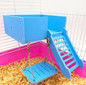 New Hamster Wooden Toy Set Tube Tunnel Cage Seesaw House rainbow swing Small Animals Pets Play Toys for Rat Mouse Mice Hamsters
