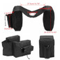 Motorcycle ATV Universal Fuel Tank Bag Luggage Saddlebag Cargo Storage Saddle Bag Black