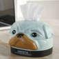 Home Car Tissue Box Container Cartoon Dog Napkin Tissue Dispenser  Facial Hand Paper Case Storage Holder Office Desktop Decor