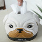 Home Car Tissue Box Container Cartoon Dog Napkin Tissue Dispenser  Facial Hand Paper Case Storage Holder Office Desktop Decor