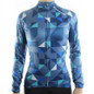 Womens Racmmer Triangles Long Sleeve Cycling Jersey