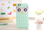 3D Cute Cartoon OWL Soft Silicone Rubber Phone Case Cover For iPhone