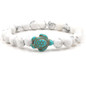 Stone Bead Sea Turtle Bracelet