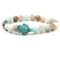 Stone Bead Sea Turtle Bracelet