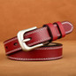 Women's Genuine Leather Vintage Style Pin Buckle Belt