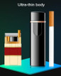 Ultra-thin Touch Sensor Cigarette USB Rechargeable Lighter