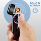 Ultra-thin Touch Sensor Cigarette USB Rechargeable Lighter