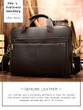 Briefcase Messenger Bag  Genuine Leather 14'' laptop bag