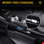 Luxury Car Seat Gap Filler Universal PU Leather Seat Gap Organizer