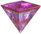 Healing Crystal Copper Wire Orgone Pyramid Stone , Reiki Balancing, Purple