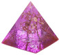 Healing Crystal Copper Wire Orgone Pyramid Stone , Reiki Balancing, Purple