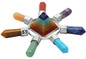 Pyramid & 7 Chakra Points Energy Generator,Reiki Healing Crystal Stone,Mixed Stone: