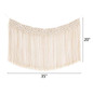 Macrame Woven Wall Hanging Fringe Garland Banner Decor Bohemian Home Decoration for Apartment