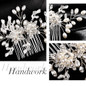 Crystal Peals Hair Combs Bridal Hair Clips