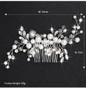 Crystal Peals Hair Combs Bridal Hair Clips
