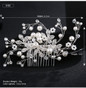 Crystal Peals Hair Combs Bridal Hair Clips
