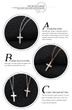 Simple Retro Cross Pendant Necklace