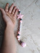 XCQGH Personalized Name Handmade Pacifier Clips Holder Chain Silicone Pacifier Chains Five Star Baby Teether Teething Chain