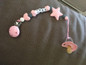 XCQGH Personalized Name Handmade Pacifier Clips Holder Chain Silicone Pacifier Chains Five Star Baby Teether Teething Chain