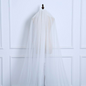 White Beige Long Bridal Veils for Women One Layer / Double Layer Cathedral Wedding Veils Accessories
