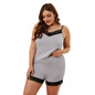 Plus Size Pajamas Set Tops + Shorts