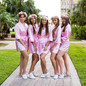 Satin Customized Bride and Bridesmaid Robes for Wedding Party
