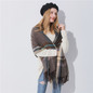 Winter Style Shawls Scarves For Women. Luxury Scarf Winter Brand Soft Cashmere Stripe Women's Scarf