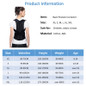 Adjustable Black Back Posture Corrector Shoulder Lumbar Spine Brace