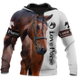 Love Brown Horse Gift Full Printed 3D Hoodie