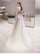 Beauty Spaghetti Straps Ombre Tulle Long Elegant Princess Prom Dresses M1064