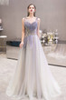 Beauty Spaghetti Straps Ombre Tulle Long Elegant Princess Prom Dresses M1064