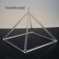 TOPFUND Clear Quartz Crystal Singing Pyramid 8''-10"