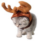 Funny Cat Costumes Reindeer Hat Pet Apparel Halloween Clothes