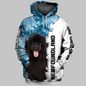 Newfoundland Puppy Dog Art 3D Hoodie For Men & Women