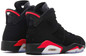 Nike Mens Air Jordan 6 Retro Basketball Shoes (10) Black/Infrared