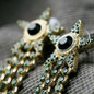 Rhinestone Star Dangle Earrings