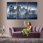 3 Panels Coastal cities print painting Canvas Wall Art Picture Home Decoration Living Room canvas picture wall painting