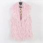Faux Fur Shaggy Gilet - Pink