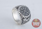 Vegvísir Ring - Dragon, 925 Silver