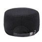 Buckled Cotton Felt Military Hat with Earflaps